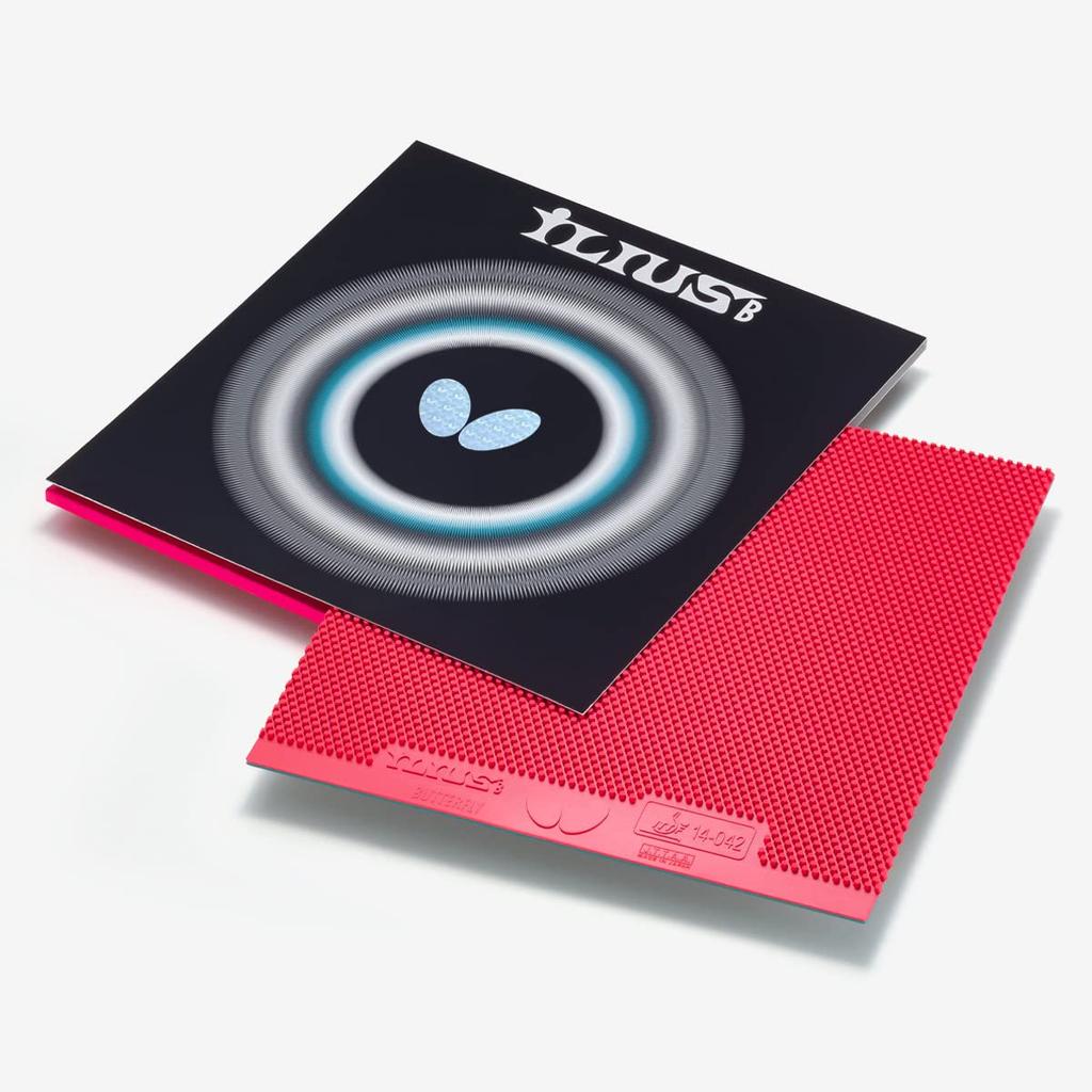 Butterfly Table Tennis Rubber Ilius B Cutman Tub Height Variable Red U 00430 S (006) (Us)