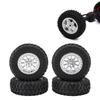 RC Car Tires Rubber Sturdy Remote Control Pickup Truck Wheel Tires Replacement for MN82