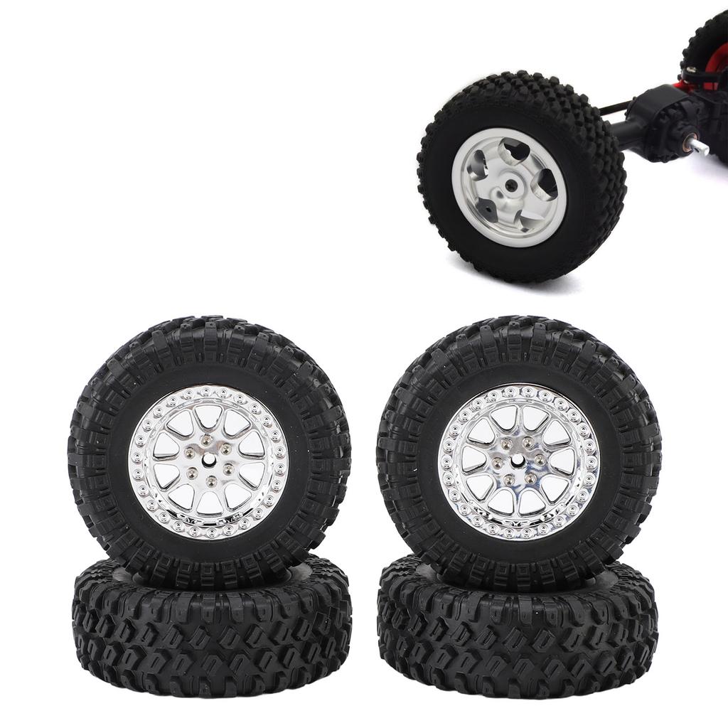 RC Car Tires Rubber Sturdy Remote Control Pickup Truck Wheel Tires Replacement for MN82
