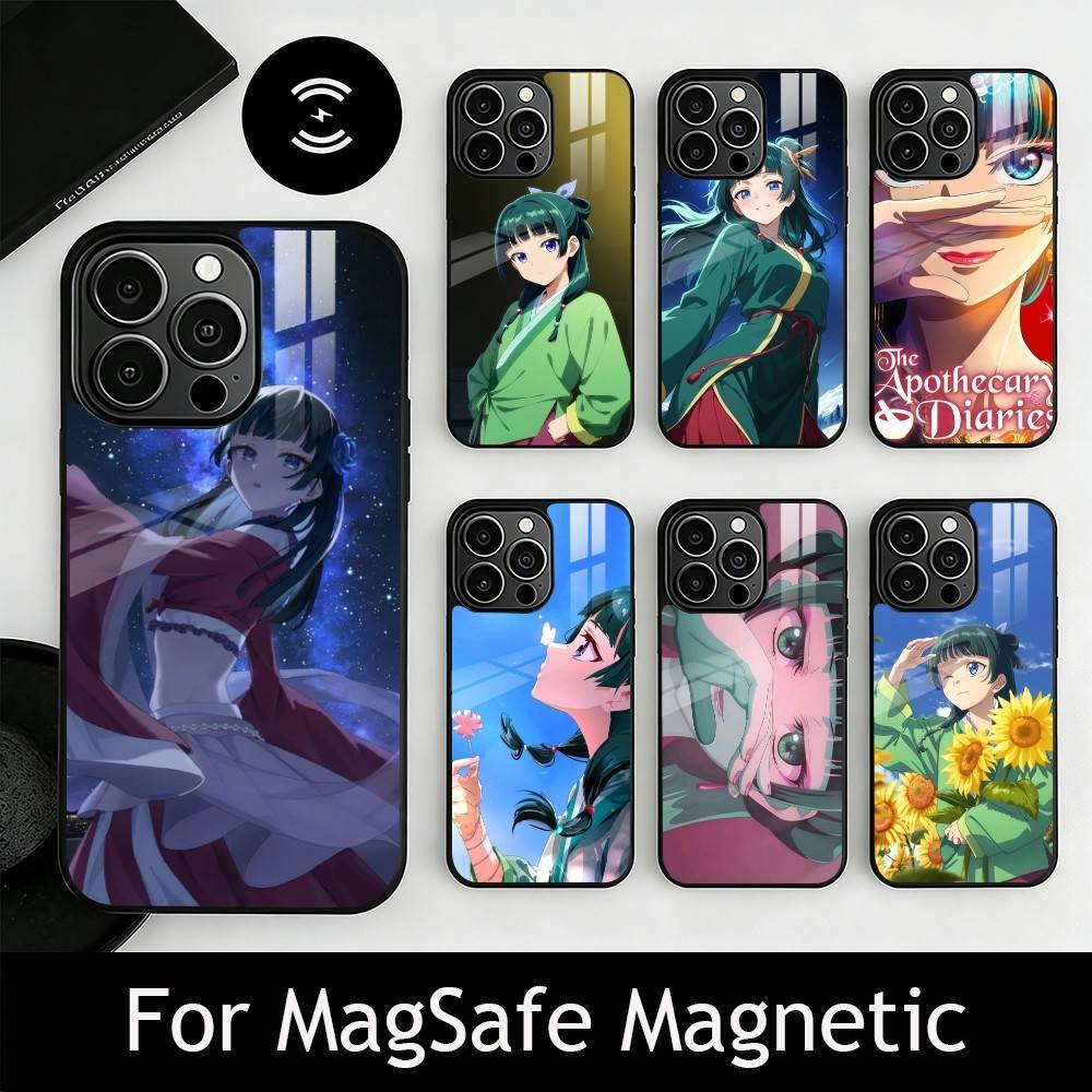 Дневники аптекаря-Мао Мао Чехол для телефона для iPhone 17, 16, 15, 14, 13, 12, 11 Plus, Pro Магнитный с MagSafe Беспроводная зарядка