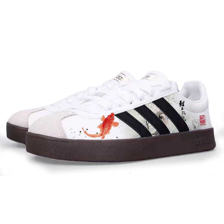 adidas Neo VL Court 2.0 Модные Низкие Скейтбордические Кроссовки Унисекс Белые ID6015(Команда181-)