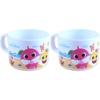 Izoum Infant Pinkfong Baby Shark Чашка с меламиновой ручкой, 2 шт., Популярные корейские товары для родителей