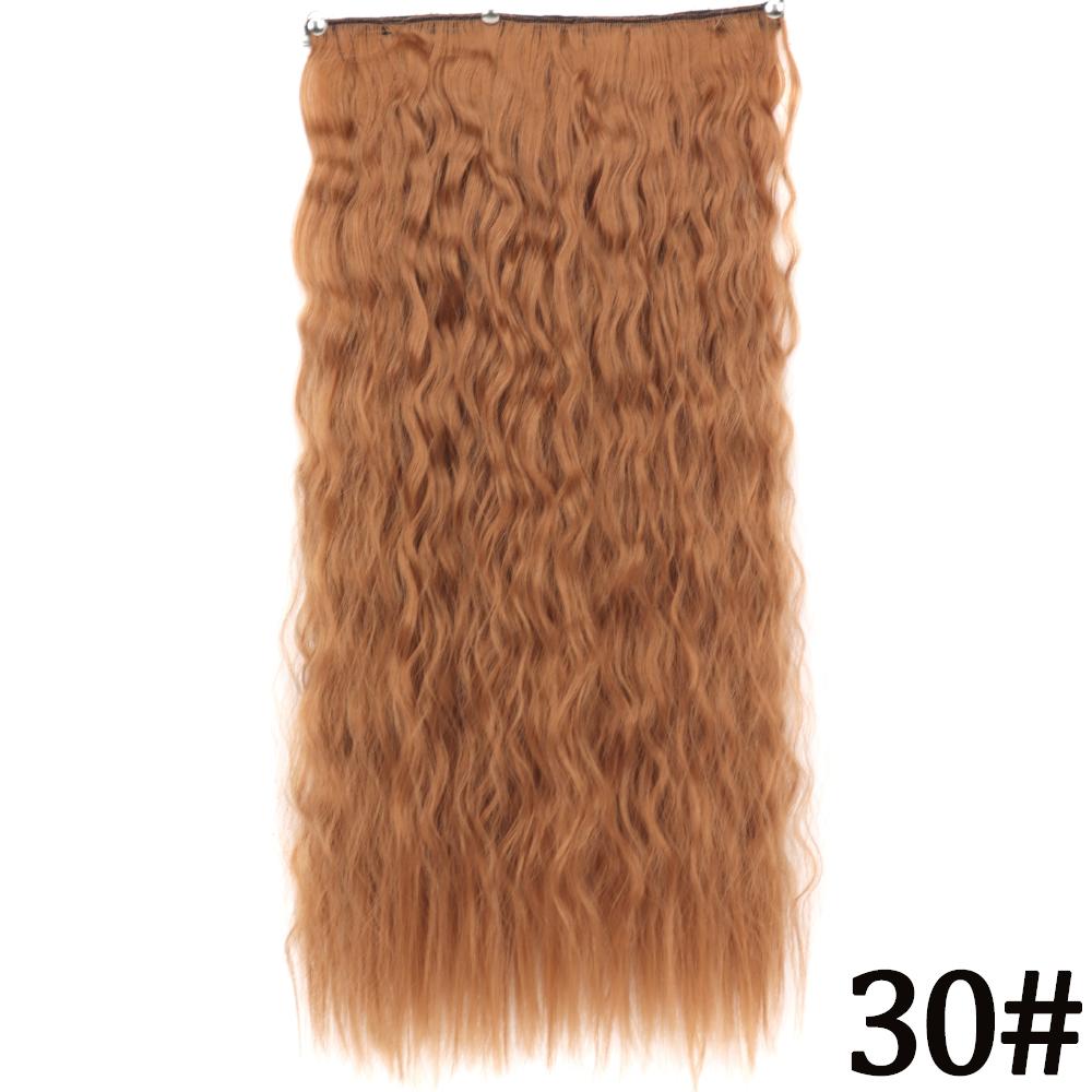 MERISIHAIR Длинные волнистые синтетические волокна 22 дюйма 5 зажимов для наращивания волос Волнистые прямые волосы Черный Коричневый Блондинка Повседневная одежда