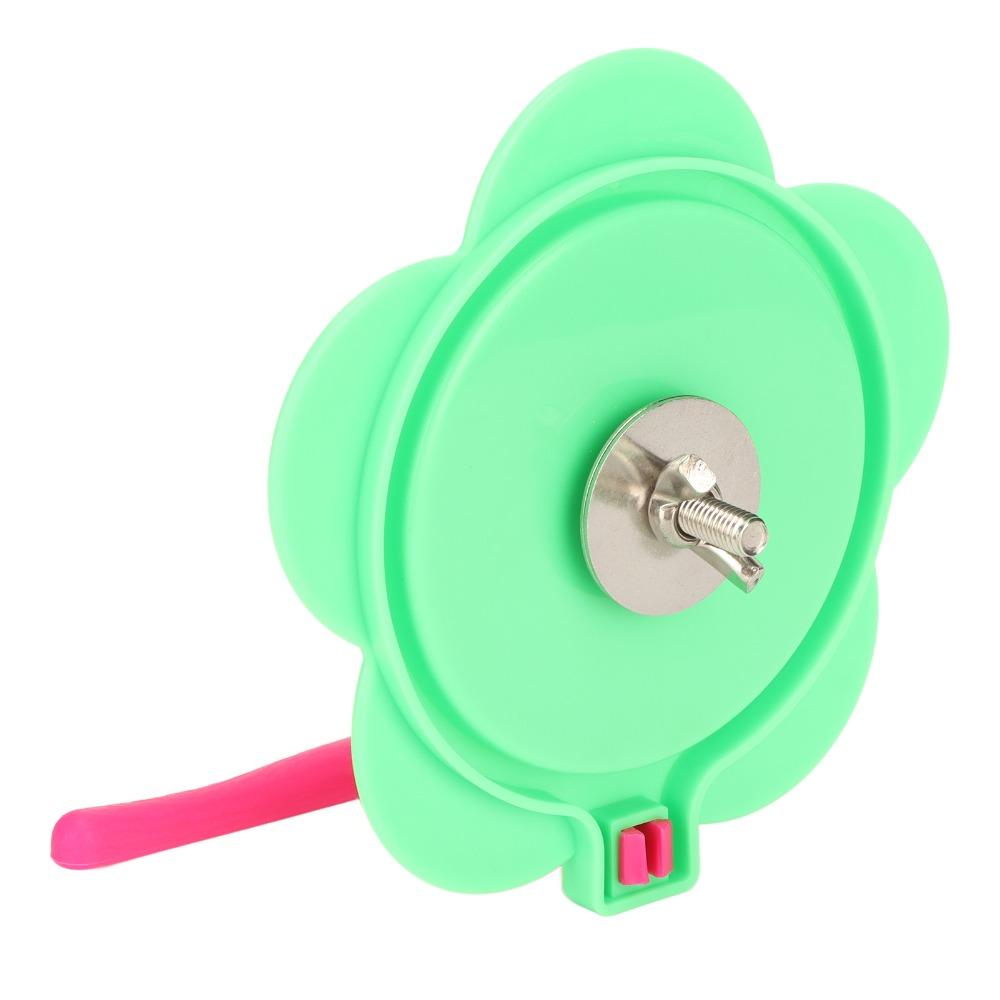 Plastic Material Parrot Mirror Stand Toy Flower Shape Bird Cage Mirror Toy  For Budgie