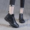 Большие женские 2024 новые винтажные мягкие подошвы на плоской подошве удобные весенне-осенние одинарные ботинки короткие ботинки зимние плюшевые хлопковые туфли