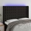VidaXL LED Headboard Bedroom Furniture Double Bed Accessory Head of Bed Frame Interior Black 3124482