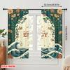 2pcs 2D Flat Printing Drapes Please Mindful Energy Space Polyester Without Electricity Birthday Party for Aesthetic Room Decor