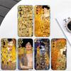QE14 Gustav Klimt Transparent Phone Case for Motorola Moto G7 G8 G9 G84 G85 G73 G24 G15 Z2 Play Power Plus