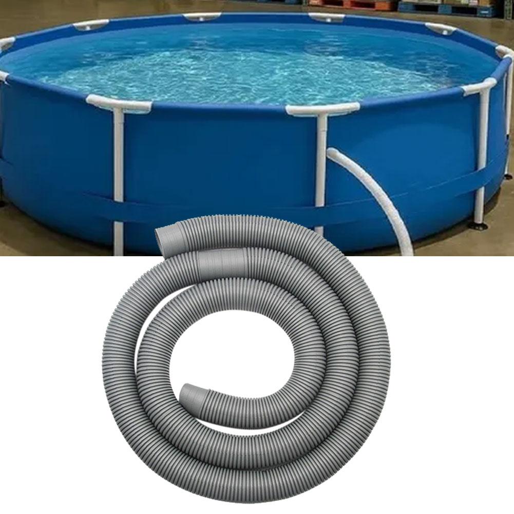 1Set UV-Resistant Pool Hose Set 3 Heavy-Duty Leak-Proof 1.5 Hoses 3 Snap Rings Pool Hose Swimming Pool Accessories