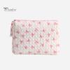 Косметичка с бантом, застежка-молния, сумка для хранения кистей для макияжа, многоразовый органайзер для макияжа Rilievo, мешочек для туалетных принадлежностей и косметических инструментов