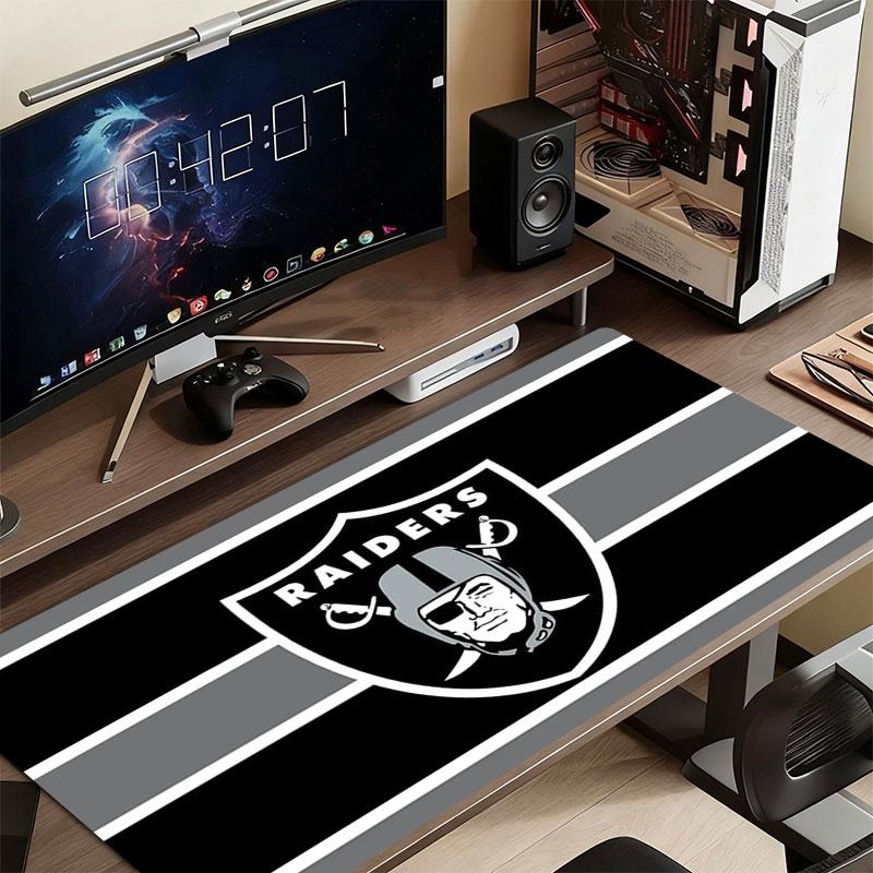 Коврик для мыши Las Vegas Raiders, Большой игровой коврик для стола, Нескользящий коврик для мыши XXL для ноутбука и планшета, Игровой коврик для мини-ПК со швами по краям