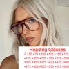 Trendy Office Square Anti Blue Light Reading Glasses Women Tea Irregular Frame Double Bridge Optical Prescription Eyewear
