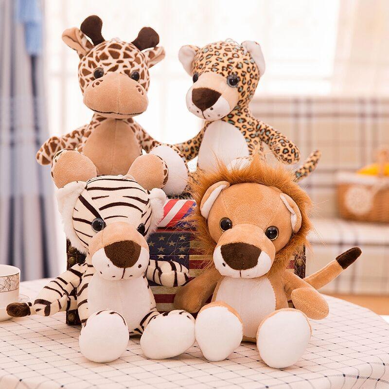 Tiger Cute Cartoon Leopard Deer Lion Plush Toy Companions Girl Kid Gift Birthday