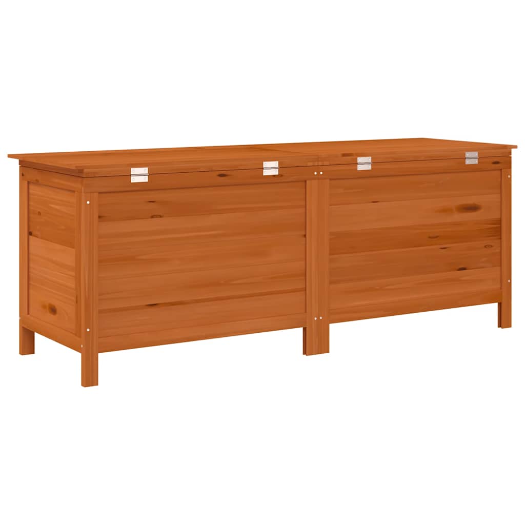 Garden Chest Brown 150 x 50 x 56.5 cm Solid Pine Wood