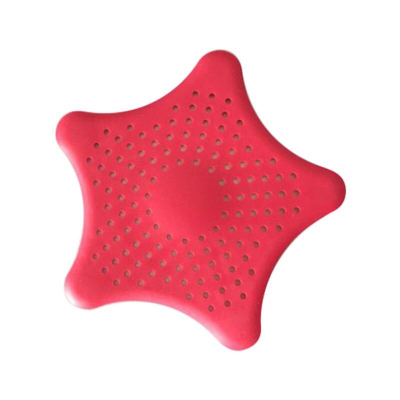 Фильтр для кухни и ванной комнаты Силиконовая заглушка для слива раковины Улавливатель волос Звезда Крышка для слива волос Улавливатель волос Пробка для слива раковины Фильтр для волос Инструмент для ванной комнаты AVE