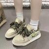 2024 New Spring and Summer Versatile Retro Couple Guochao West Lake Longjing Star Shoes Thick Baseplate Shoes Women's Niche Shoes