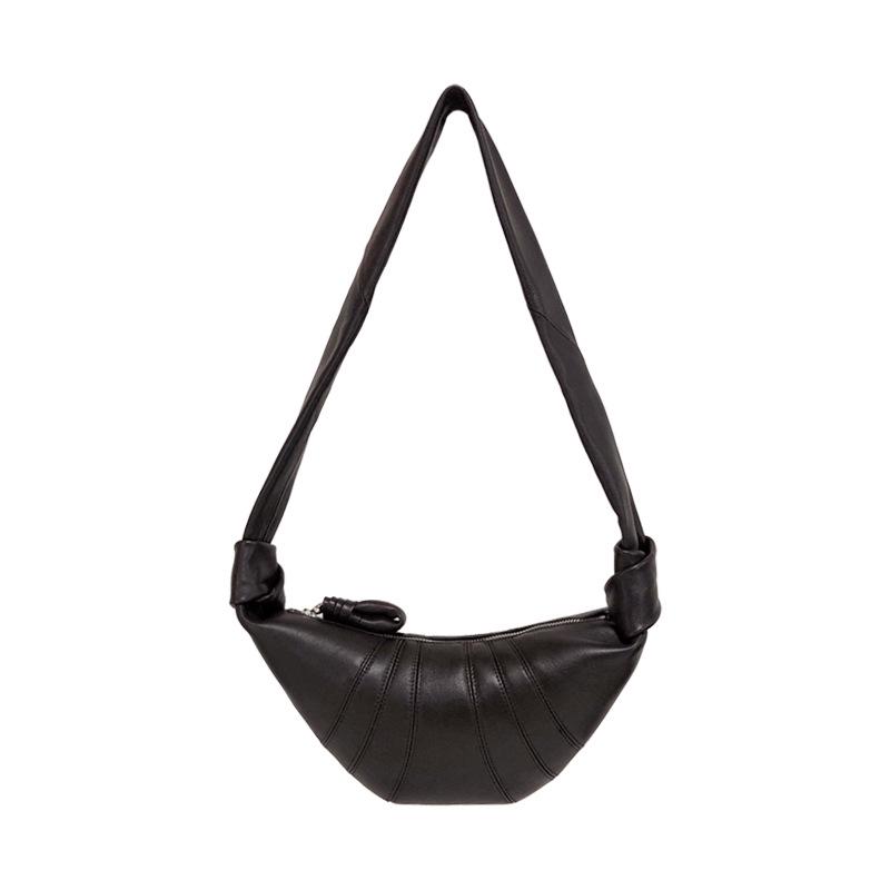 Women's Genuine Leather Croissant Messenger Bag - Elegant High-End Commuting and Casual Bag