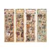 Yuezhen Vintage Retro Waterproof PET Journal Stickers - Die-cut DIY Creative Material