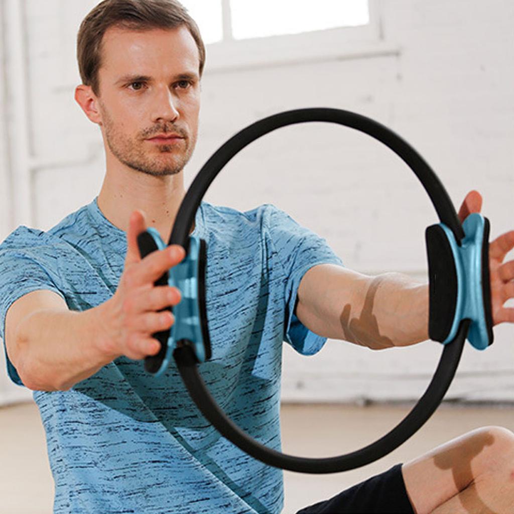 38cm Pilates Circle Lightweight Portable Pilates Exercise Fitness Circle for Home Gym Travel