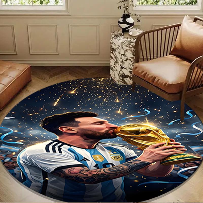 Goat Argentina Legend Mei-ssi Round mat Home Decor, Chair rug For livingroom,Bedroom, doormat home decor Birthday Gift Christmas Gifts