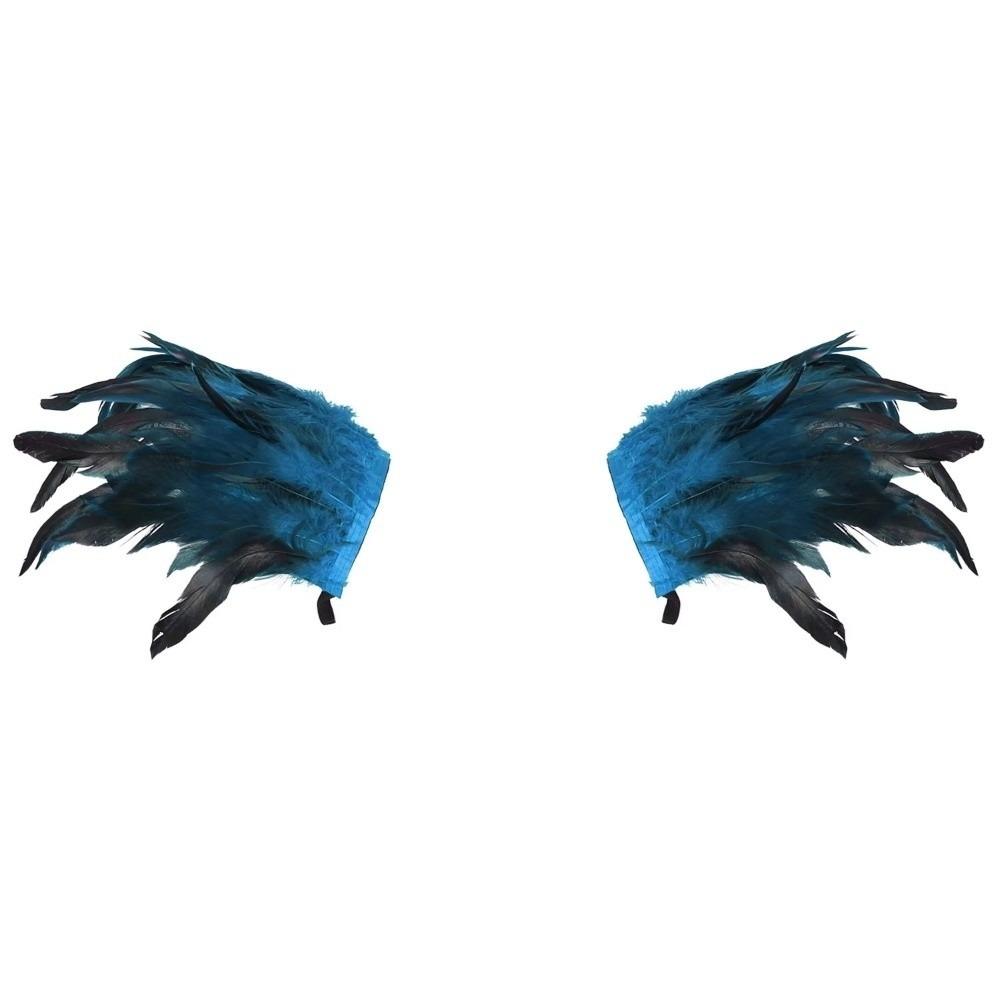 Elastic Ball Shawl Gothic Style Performance Shawl Simple Feather Shoulder Badge Performance
