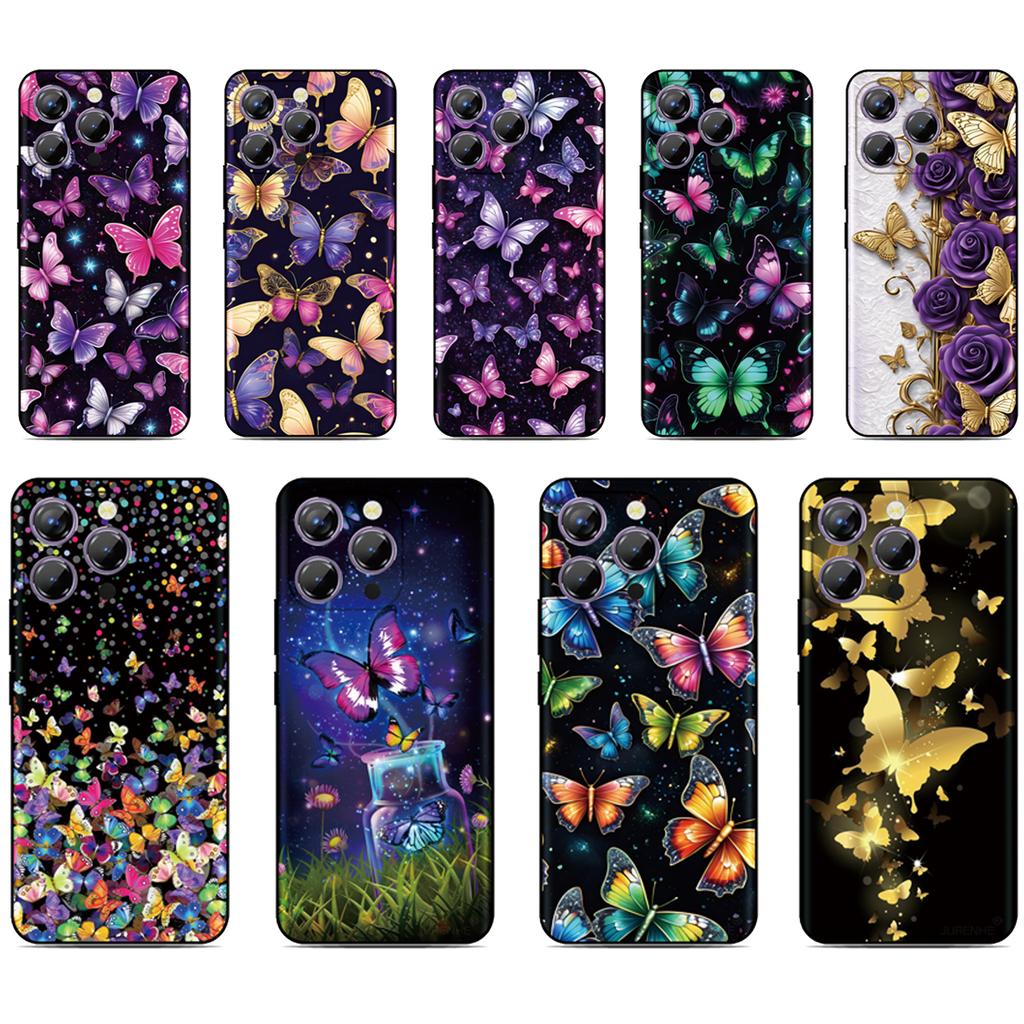Butterfly Photo Phone Case For TCL NxtPaper 70 Pro K70 Power 4G 605 50 XE 40 XL 20 30 60 SE 60R 5G 40R 505 501 408 406 403 Cover