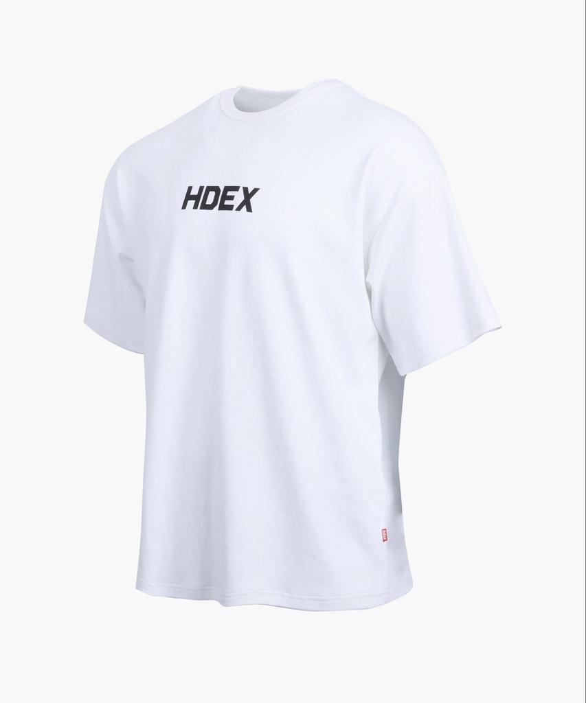 HDEX Главный логотип Свободная футболка с коротким рукавом