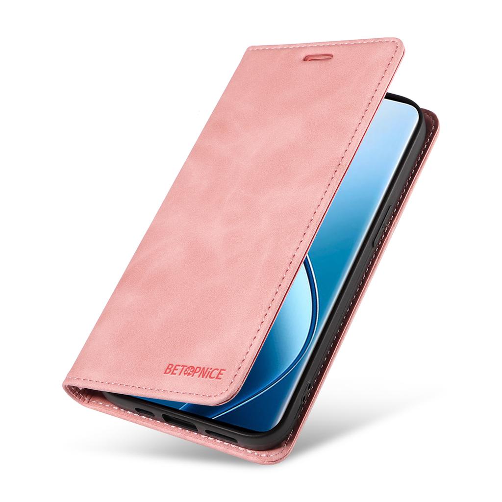 BETOPNICE 003 Для Realme 13 Pro 5G (Глобальный)/13 Про+ 5G (Глобальный)/P1 Pro 5G/12 Pro+ 5G/12 Pro 5G Кошелек Чехол Кожаный Чехол для Телефона Подставка