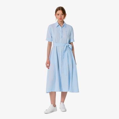Women's Linen Shirt Dress EF319E-56GHBP