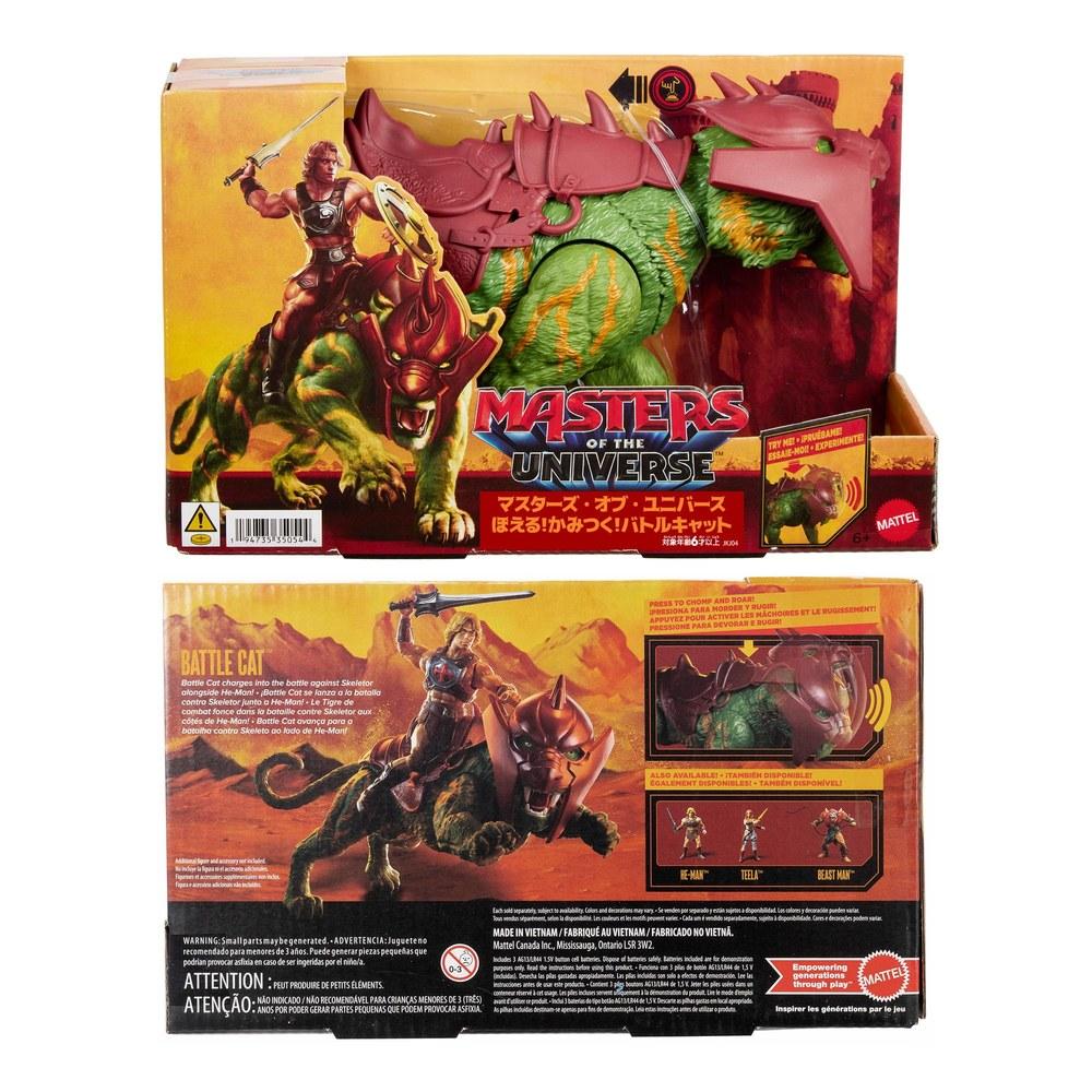 Фигурка Боевой Кот из серии Masters of the Universe с рычанием, кусающими звуками и действием, зеленая, JKJ04, для детей от 6 лет