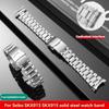 20 мм Для серии часов Seiko SKX013 SKX015 Браслет для часов Высококачественный сплошной браслет из нержавеющей стали Застежка-страховка 20 мм Металлический браслет