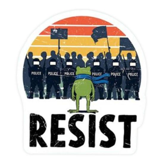 1/5/10/20/50/100Pcs Resist Frog Sticker Waterproof PVC Frog Meme Sticker Cell Phone Laptop Computer Helmet