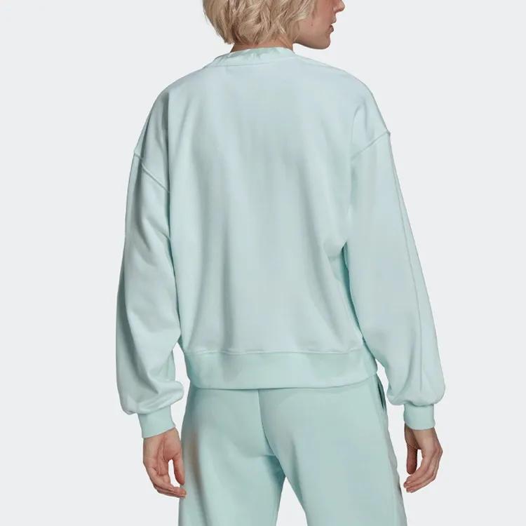 Adidas Originals Sweatshirts Women's Mint Green Crew Neck Moderate (Unisex) Sweatshirts HU1607