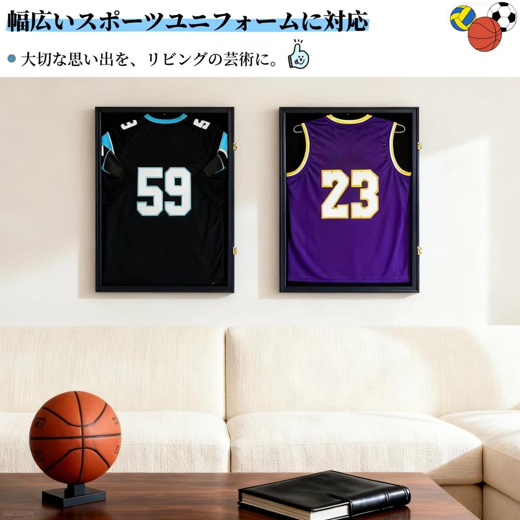 AWCQSSYR Picture Wooden Wall Acrylic UV Uniform/T-shirt Frame, 60x80cm, Mount, Panel, Protection, Lockable.