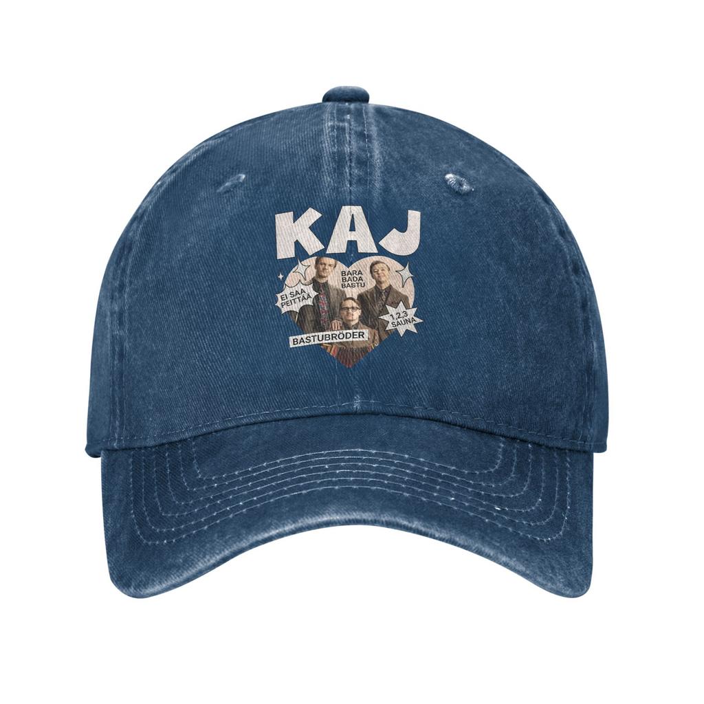 Sweden KAJ Bara Bada Bastu Unisex Baseball Cap 2025 European Song Contest Distressed Washed Caps Hat Vintage Outdoor Snapback