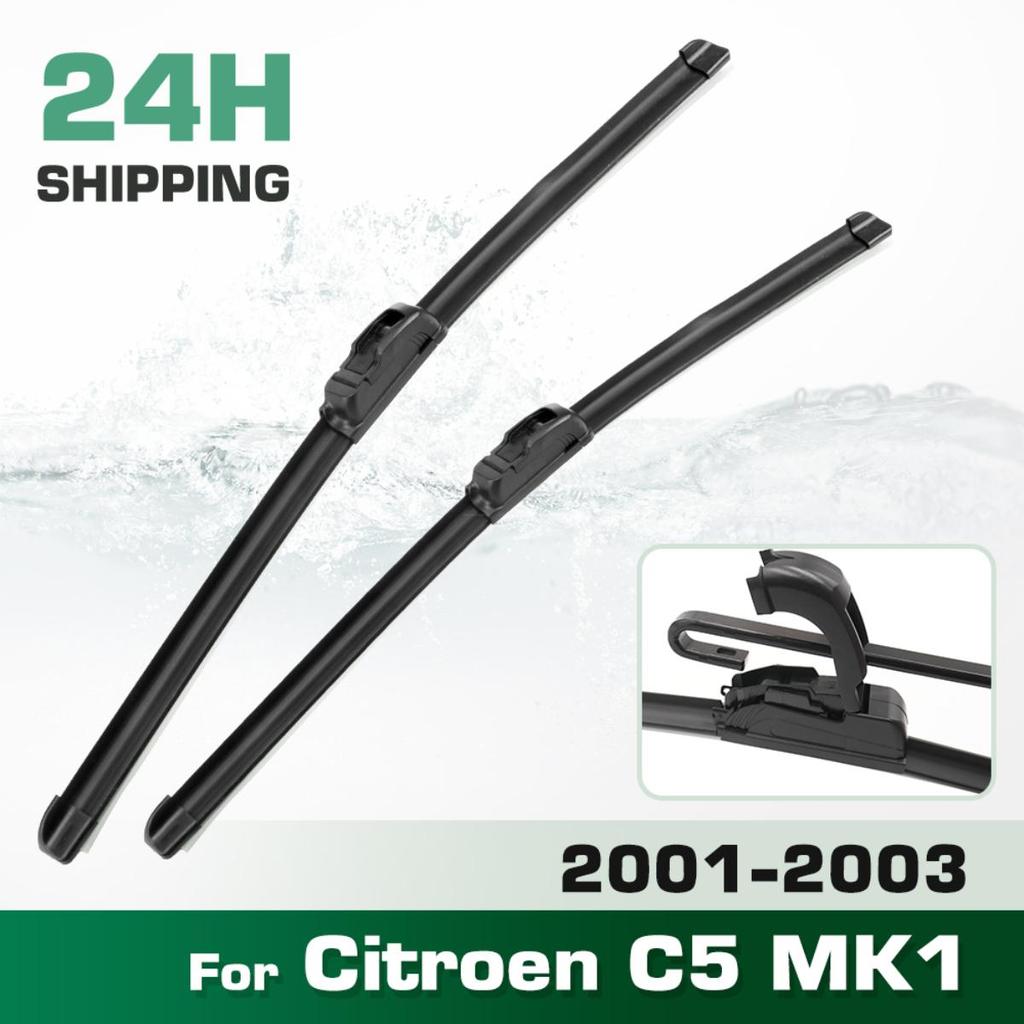 For Citroen C5 MK1 2001-2003 2002 Wiper Front Wiper Blades Windshield Windscreen Window Brush 26"+19