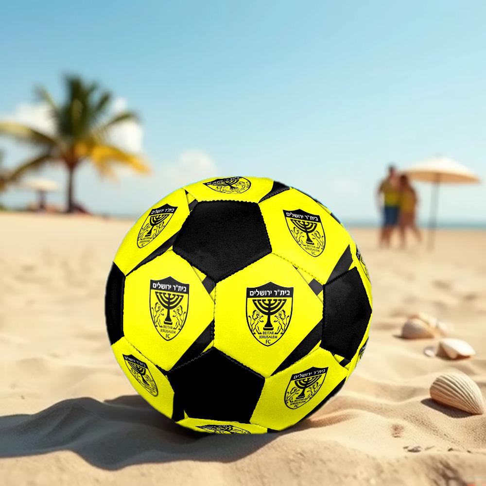 Beitar Jerusalem Football Club2 Soccer Ball Colorful All Ages Machine Stitched PVC Competition Ready Durable High-Bounce.SIZE5