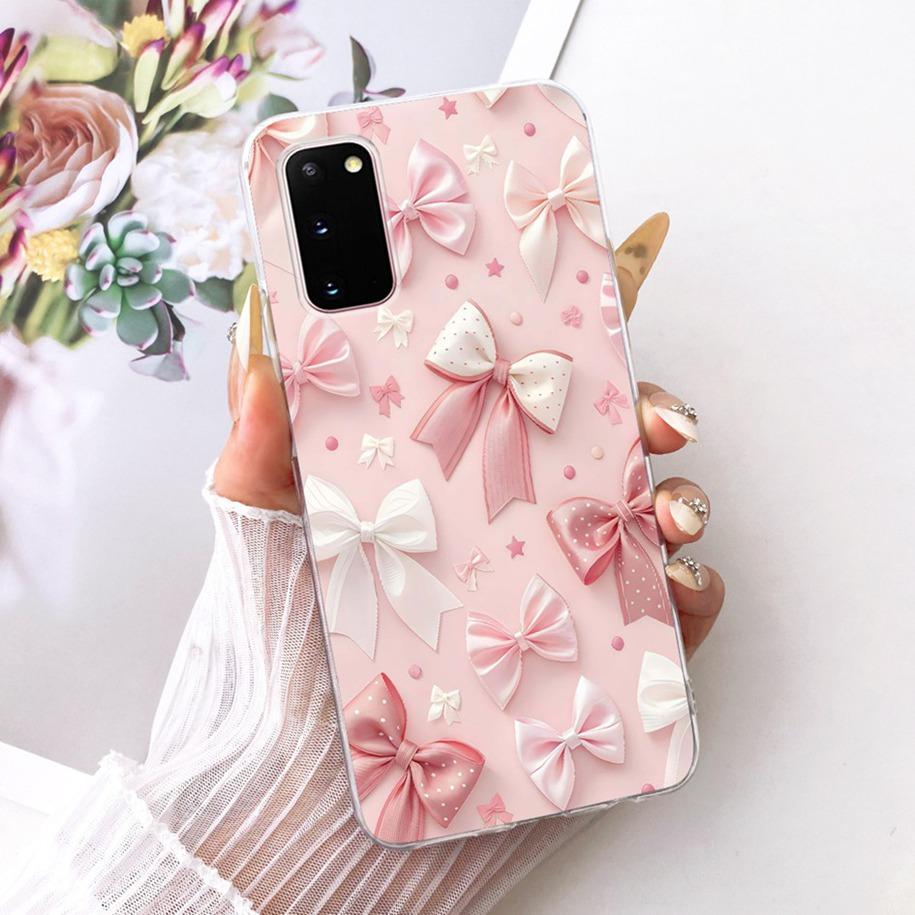 For Samsung Galaxy S20 Plus Case Fashion Butterfly Flower Soft Clear Silicone Back Phone Cover For Samsung S20 Ultra S 20 Bumper