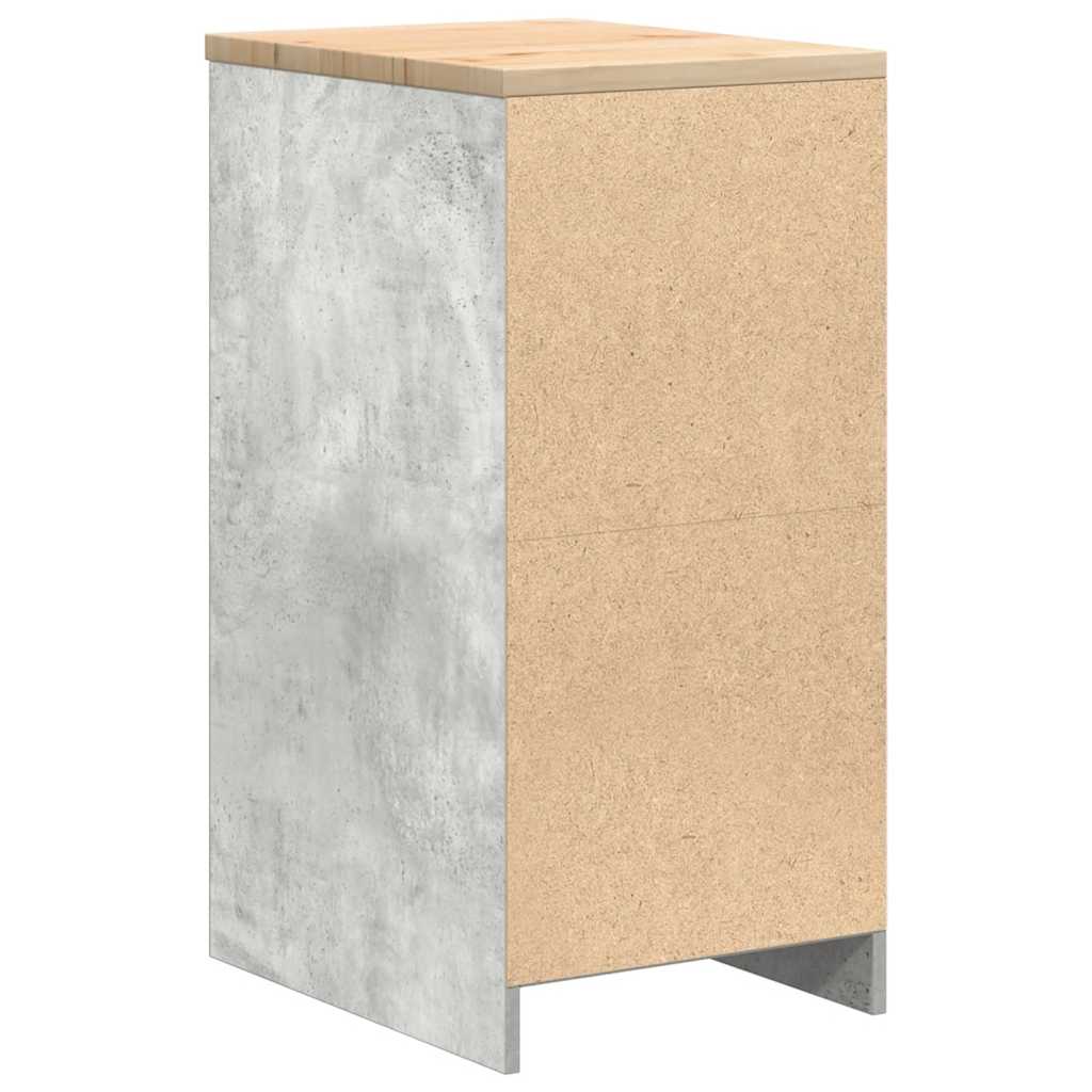 Garażowa Szafka Do Przechowywania Szary Beton 40X51X85 Cm