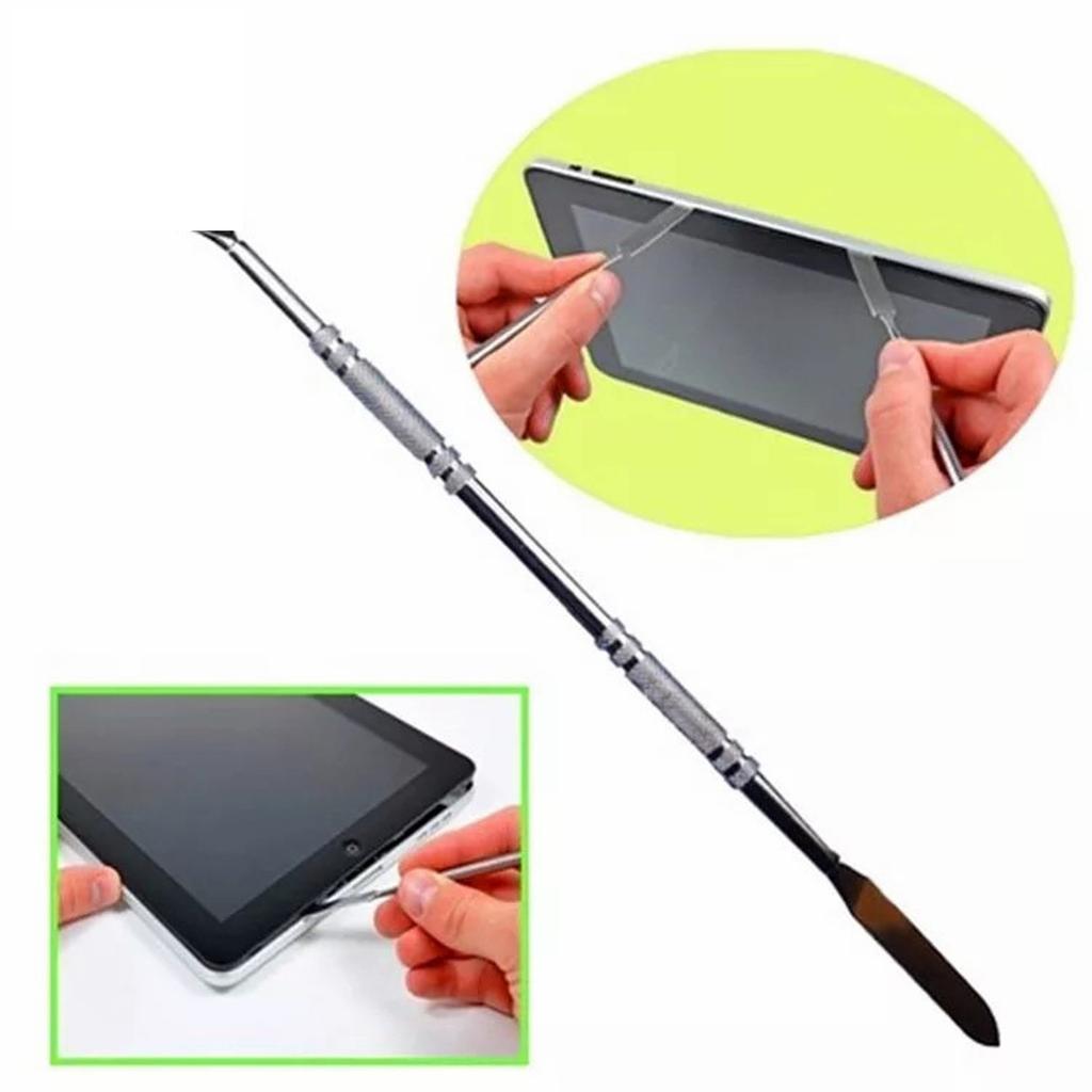 Steel Pry Bar Tool with Anti Slip Handle Durable Anti Rust Metal Pry Bar Upgrades for Electronics Repair & Maintenance