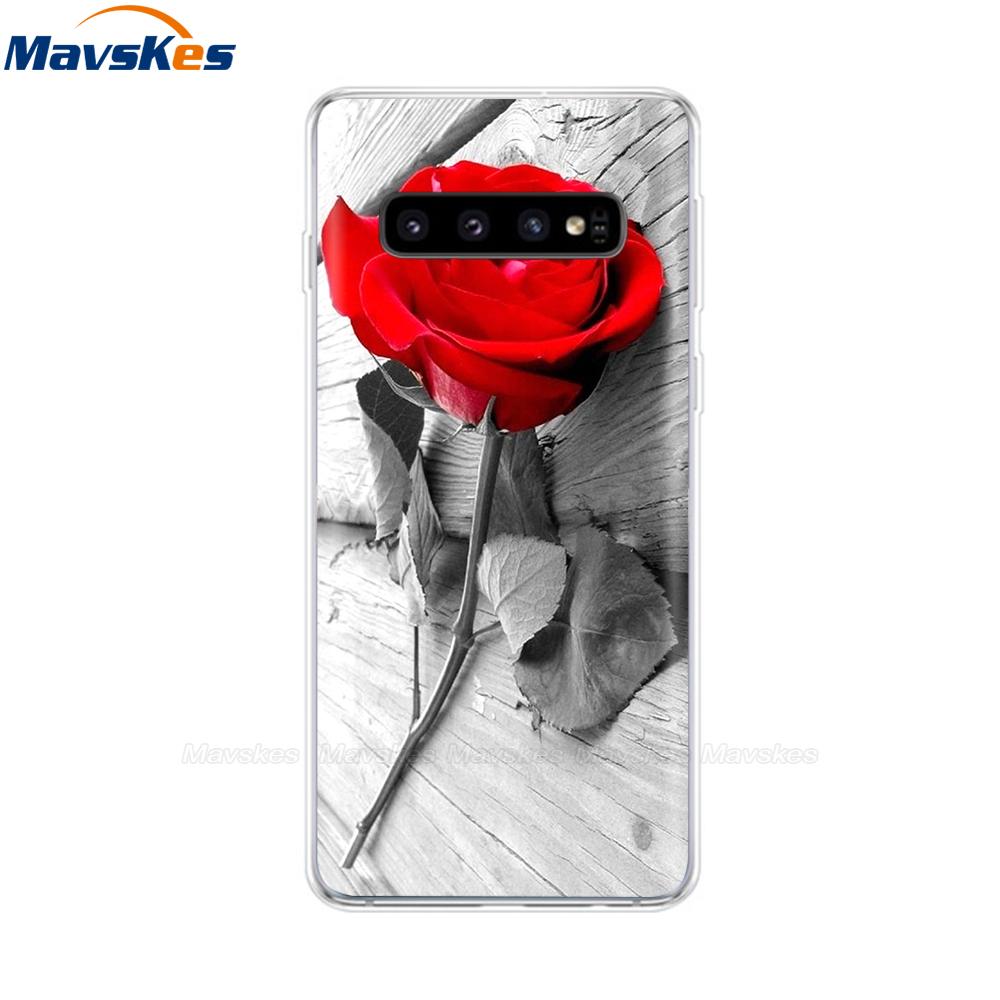 Новейший чехол из ТПУ с принтом для Samsung Galaxy S10 S10 + чехол для телефона Samsung S10 Plus S10e, задняя крышка, бампер Fundas Coque