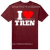 Смешная футболка с принтом I Love Tren, мужская женская модная повседневная футболка, 100% хлопок, свободная, оверсайз, футболка для бодибилдера