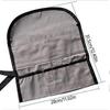 Portable Roll Up Tool Bag Foldable Roll Small Tool Pouch Multiple Pockets Canvas Tool Bag Organizer for Carving Art Tools Woodworking - Gray