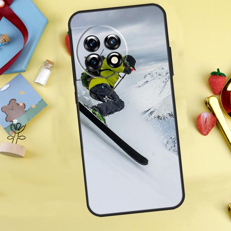 Ski Neige Snowboard Case For OnePlus 13R 12R 13T 15 13 12 11 10 9 10R 10T 8T Nord 5 CE 4 2 3 Lite N20 N30 Cover