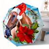 Christmas Horse Automatic Folding Umbrella Festive Gift For Friends And Familyt160