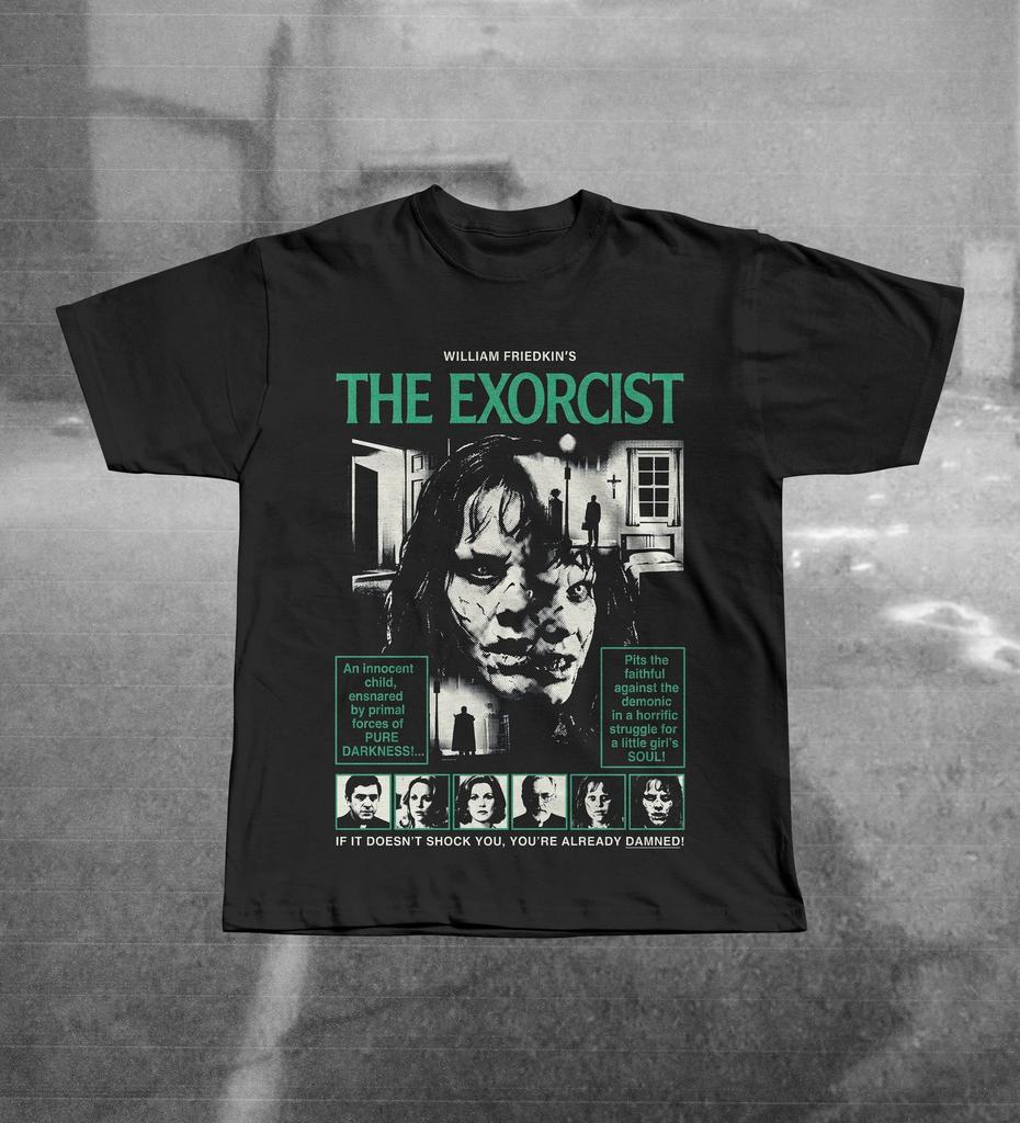The Exorcist 1973 Vintage Graphic Tee | William Friedkin Horror Film Shirt | Regan Demonic Fan Gift | Retro 70s Supernatural T-Shirt