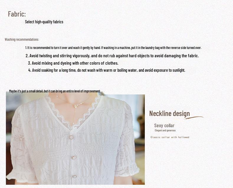 Летнее белое облегающее платье Fairy Lace с V-образным вырезом 2024 года – средняя длина, облегающий крой