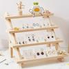 Подставка для украшений из массива дерева, ступенчатая подставка, подставка для хранения карточек, подставка для демонстрации украшений, подставка для демонстрации маленьких статуэток, подставка для демонстрации маленьких кукол
