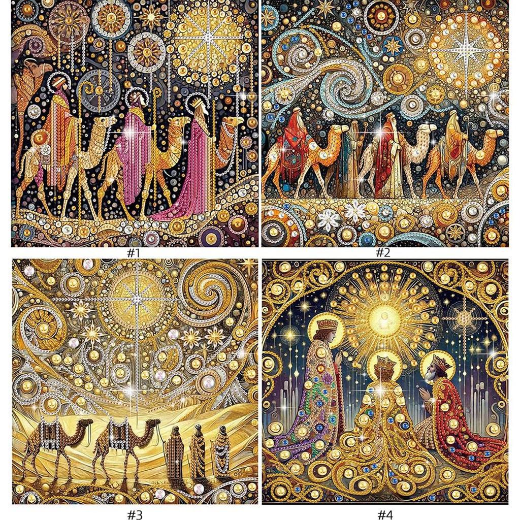 5D DIY Частичная Алмазная Живопись Special Shaped Drill Набор для Декорации 'Паломничество'