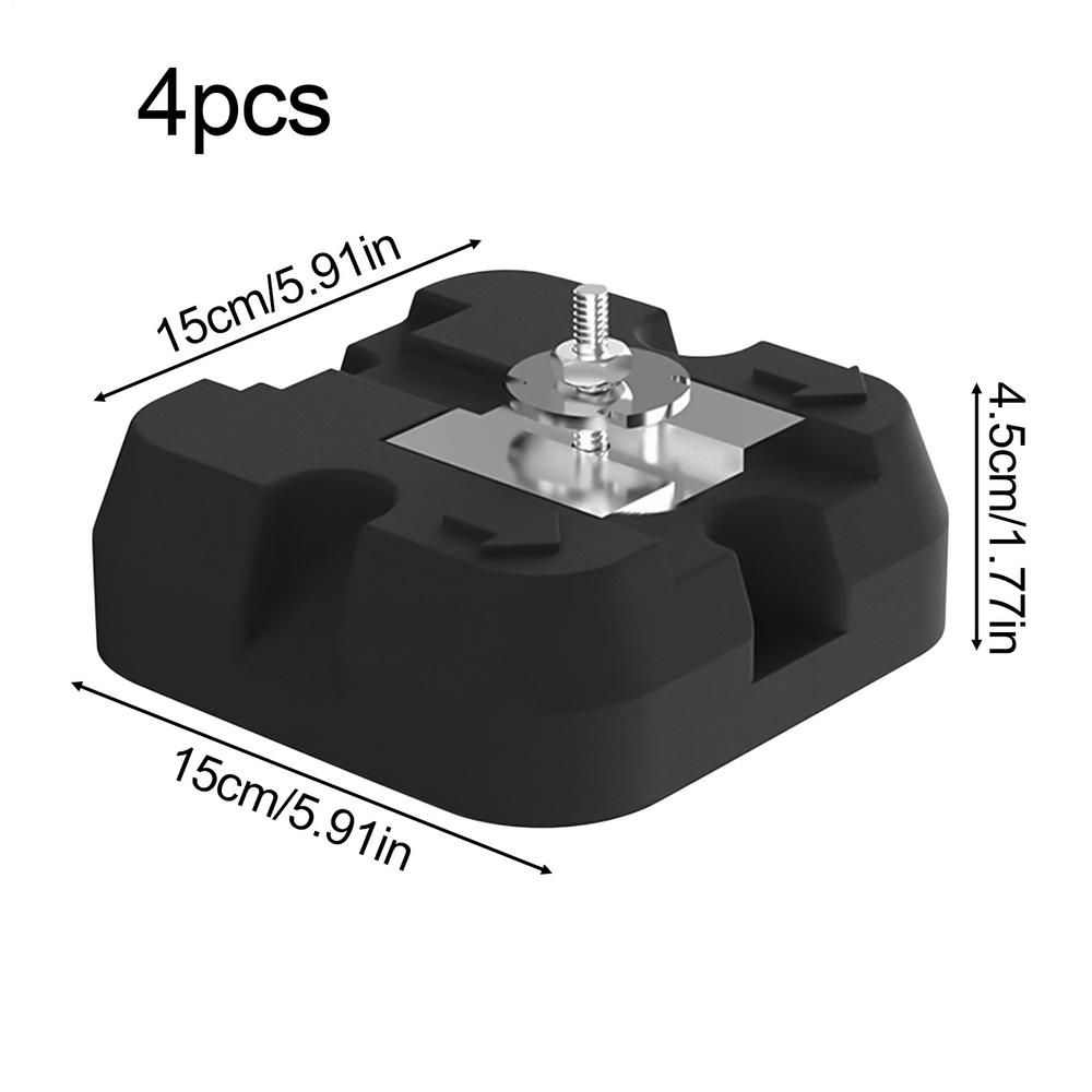 Подушка для кронштейна кондиционера Подушки для основания сплит-кондиционера 4 штуки Сверхпрочные коврики для кронштейна Для сплит-системы 9000-60000 BTU